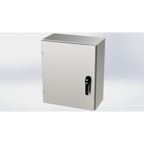 3 Point Latch with Padlock/Keylock Handle Electrical Enclosures, 24 in H, 10 in D, 20 in W